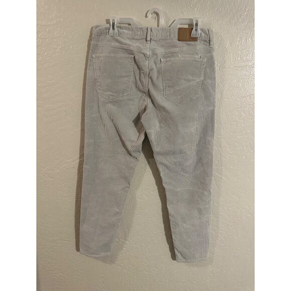 Madewell Distressed Style Cropped Curdoroy Straight Leg Jeans - Picture 8 of 11